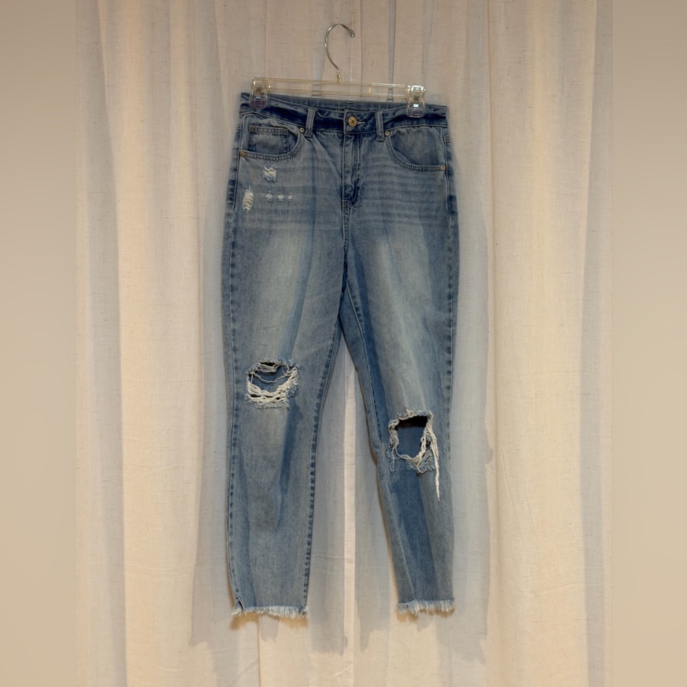 Rewash Light Blue Distressed Boyfriend Jeans